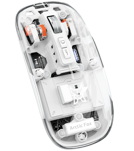 Arctic Fox Transparent Wireless Mouse